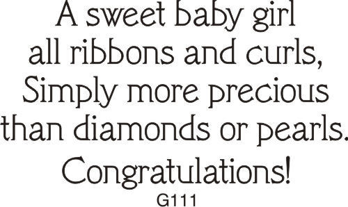 Ribbons and Curls New Baby Greeting